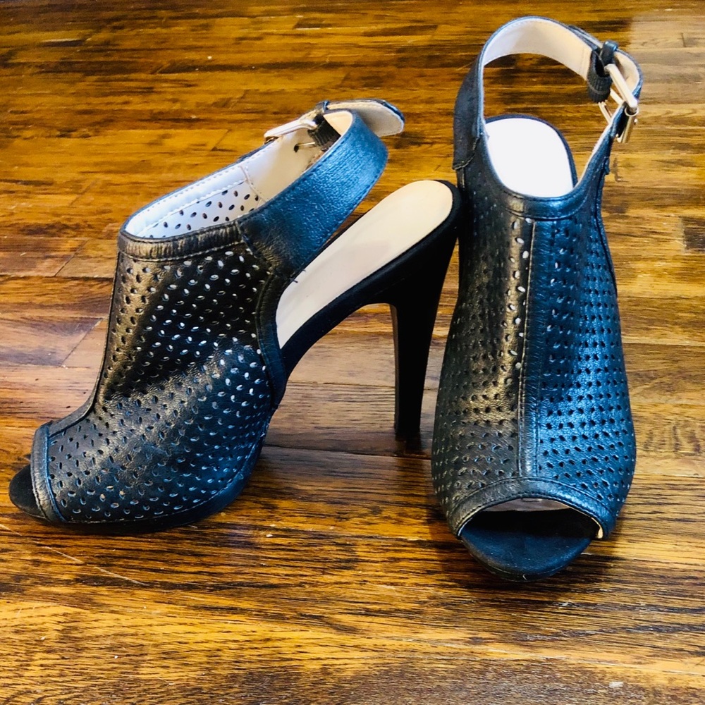 Nine West Mesh Bootie Heels